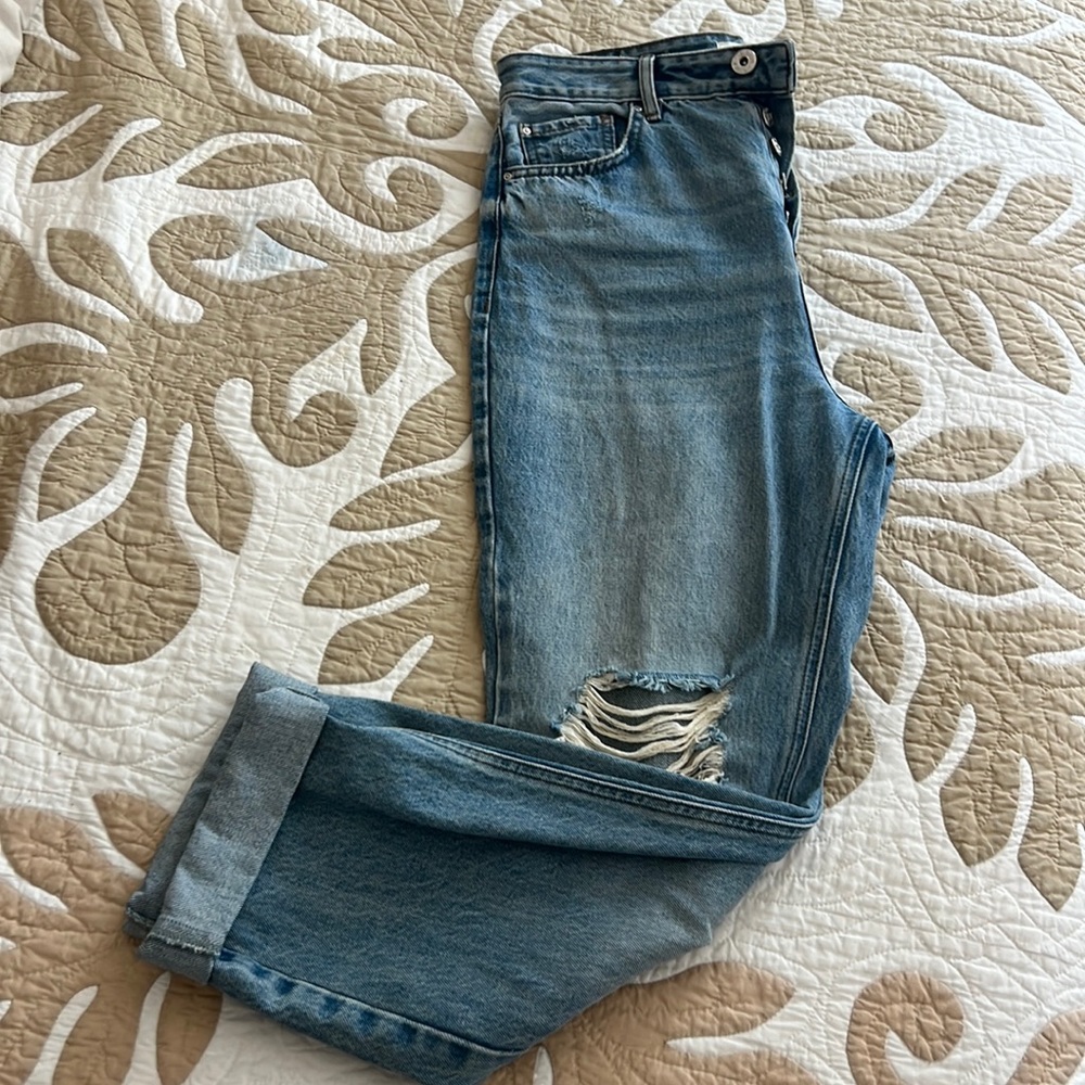 River Island Distressed boyfriend Jean sz 12
